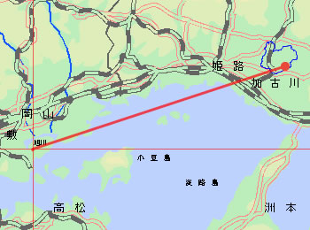 地図上伝搬ルート